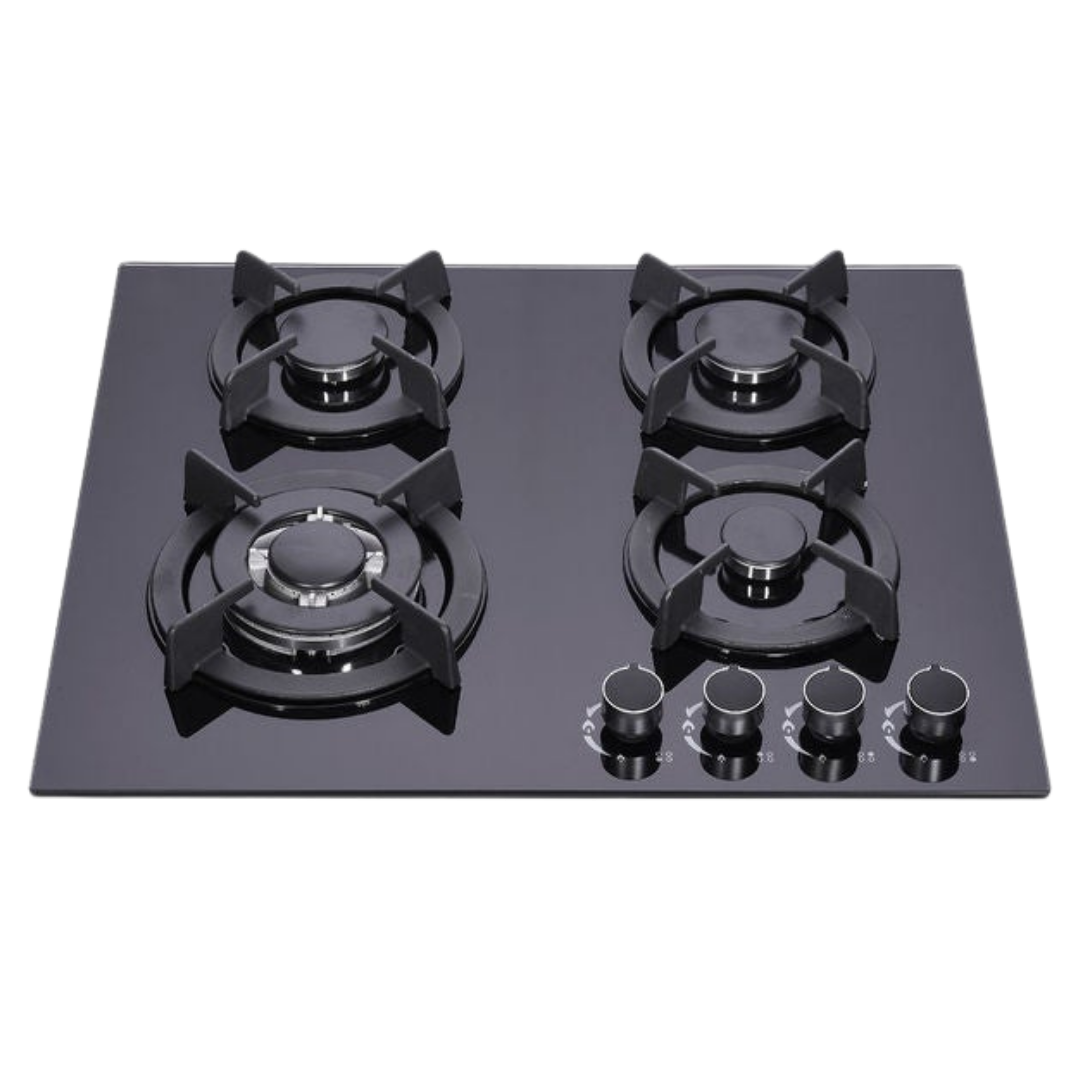 SANFORD BUILT IN HOB 4 GAS BURNERS GLASS